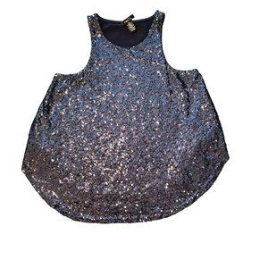 Rue 21 Sequin Blue Top Size Medium